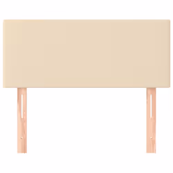 vidaXL Testiera Crema 80x5x78/88 cm in Tessuto - Vista aggiuntiva 3