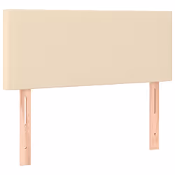 vidaXL Testiera Crema 90x5x78/88 cm in Tessuto - Vista aggiuntiva 2