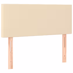 vidaXL Testiera Crema 100x5x78/88 cm in Tessuto - Vista aggiuntiva 2