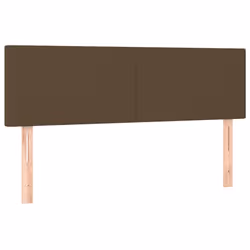 vidaXL Testiere 2 pz Marrone Scuro 72x5x78/88 cm in Tessuto - Vista aggiuntiva 2