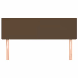 vidaXL Testiere 2 pz Marrone Scuro 72x5x78/88 cm in Tessuto - Vista aggiuntiva 3