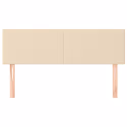 vidaXL Testiere 2 pz Crema 72x5x78/88 cm in Tessuto - Vista aggiuntiva 3