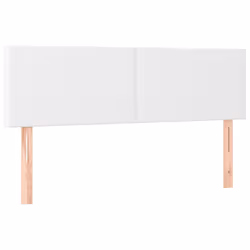 vidaXL Testiere 2 pz Bianche 72x5x78/88 cm in Similpelle - Vista aggiuntiva 2