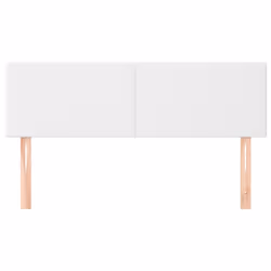 vidaXL Testiere 2 pz Bianche 72x5x78/88 cm in Similpelle - Vista aggiuntiva 3