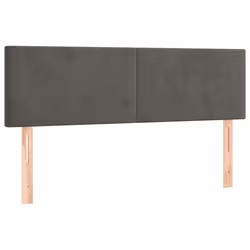 vidaXL Testiere 2 pz Grigio Scuro 72x5x78/88 cm in Velluto - Vista aggiuntiva 2
