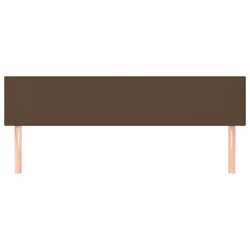 vidaXL Testiera 2 pz Marrone Scuro 80x5x78/88 cm in Tessuto - Vista aggiuntiva 3