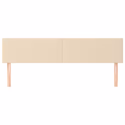 vidaXL Testiera 2 pz Crema 80x5x78/88 cm in Tessuto - Vista aggiuntiva 3
