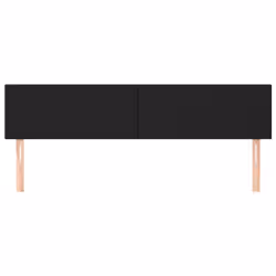 vidaXL Testiera 2 pz Nera 80x5x78/88 cm in Similpelle - Vista aggiuntiva 3