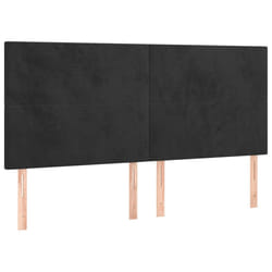 VidaXL 345820 testiera e pedana Nero