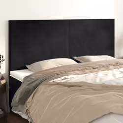 VidaXL 345820 testiera e pedana Nero