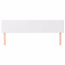 vidaXL Testiera 2 pz Bianca 90x5x78/88 cm in Similpelle - Vista aggiuntiva 3