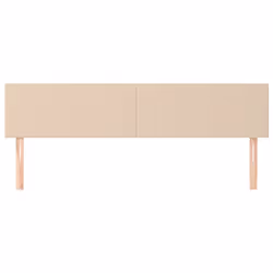 vidaXL Testiere 2 pz Cappuccino 90x5x78/88 cm in Similpelle - Vista aggiuntiva 3