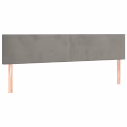 VidaXL 345838, Grigio chiaro, Poliestere, Legno, 1800 mm, 78 cm, 88 cm, 50 mm
