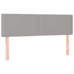 vidaXL Testiere 2 pz Grigio Chiaro 72x5x78/88 cm in Tessuto - Vista aggiuntiva 2