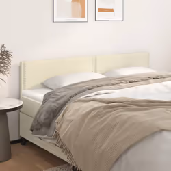 VidaXL 345954 testiera e pedana Crema