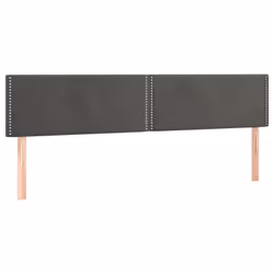 vidaXL Testiera 2 pz Grigio Scuro 80x5x78/88 cm in Velluto - Vista aggiuntiva 2