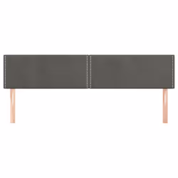vidaXL Testiera 2 pz Grigio Scuro 80x5x78/88 cm in Velluto - Vista aggiuntiva 3