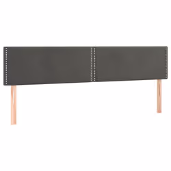 vidaXL Testiera 2 pz Grigio Scuro 90x5x78/88 cm in Velluto - Vista aggiuntiva 2
