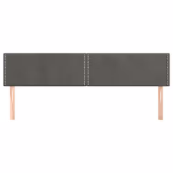 vidaXL Testiera 2 pz Grigio Scuro 90x5x78/88 cm in Velluto - Vista aggiuntiva 3