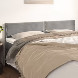 VidaXL 345998 testiera e pedana Grigio chiaro