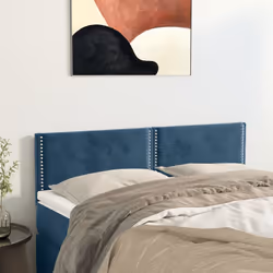 VidaXL 346002 testiera e pedana Blu scuro - Vista aggiuntiva 2