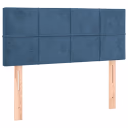 vidaXL Testiera Blu scuro 90x5x78/88 cm in Tessuto - Vista aggiuntiva 2