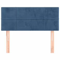 vidaXL Testiera Blu scuro 90x5x78/88 cm in Tessuto - Vista aggiuntiva 3