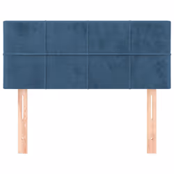 vidaXL Testiera Blu Scuro 100x5x78/88 cm in Velluto - Vista aggiuntiva 3