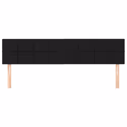vidaXL Testiera 2 pz Nera 80x5x78/88 cm in Tessuto - Vista aggiuntiva 3