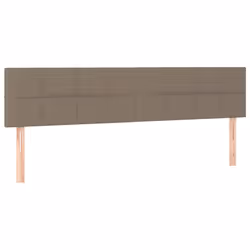 vidaXL Testiera 2 pz Tortora 80x5x78/88 cm in Tessuto - Vista aggiuntiva 2