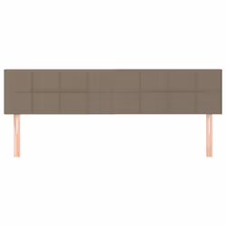 vidaXL Testiera 2 pz Tortora 80x5x78/88 cm in Tessuto - Vista aggiuntiva 3