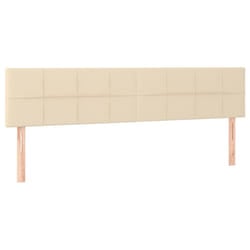 VidaXL 346065 testiera e pedana Crema