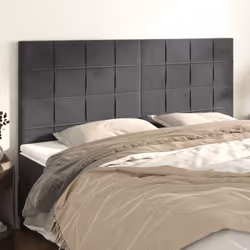 VidaXL 346069 testiera e pedana Grigio scuro - Vista aggiuntiva 2