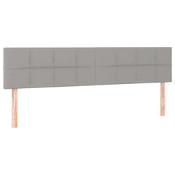 VidaXL 346074 testiera e pedana Grigio chiaro
