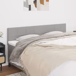 VidaXL 346074 testiera e pedana Grigio chiaro
