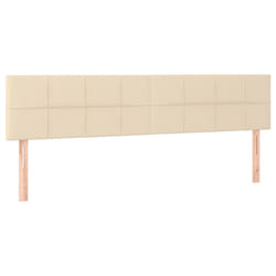 VidaXL 346079 testiera e pedana Crema