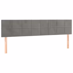 VidaXL 346082, Grigio chiaro, Poliestere, Legno, 1800 mm, 78 cm, 88 cm, 50 mm
