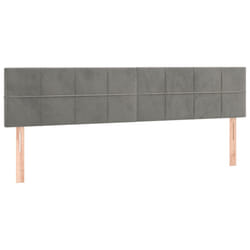 VidaXL 346082 testiera e pedana Grigio chiaro