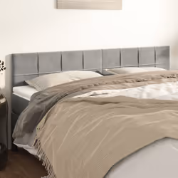 VidaXL 346082 testiera e pedana Grigio chiaro