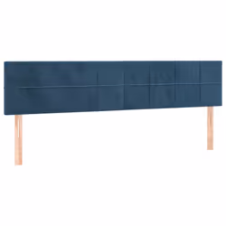 vidaXL Testiera 2 pz Blu scuro 90x5x78/88 cm in Velluto - Vista aggiuntiva 2