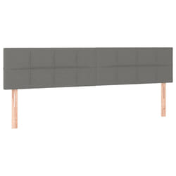 VidaXL 346089 testiera e pedana Grigio scuro