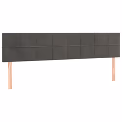 VidaXL 346097, Grigio scuro, Poliestere, Legno, 2000 mm, 78 cm, 88 cm, 50 mm