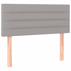 vidaXL Testiera Grigio Chiaro 100x5x78/88 cm in Tessuto - Vista aggiuntiva 2