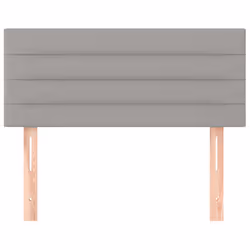 vidaXL Testiera Grigio Chiaro 100x5x78/88 cm in Tessuto - Vista aggiuntiva 3