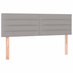 vidaXL Testiere 2 pz Grigio Chiaro 72x5x78/88 cm in Tessuto - Vista aggiuntiva 2