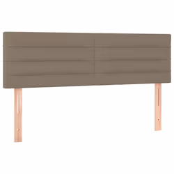vidaXL Testiere 2 pz Tortora 72x5x78/88 cm in Tessuto - Vista aggiuntiva 2