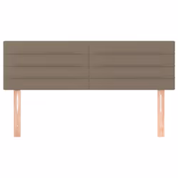 vidaXL Testiere 2 pz Tortora 72x5x78/88 cm in Tessuto - Vista aggiuntiva 3