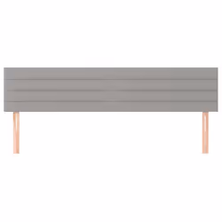 vidaXL Testiera 2 pz Grigio Chiaro 80x5x78/88 cm in Tessuto - Vista aggiuntiva 3