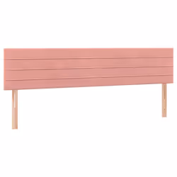 vidaXL Testiera 2 pz Rosa 80x5x78/88 cm in Velluto - Vista aggiuntiva 2