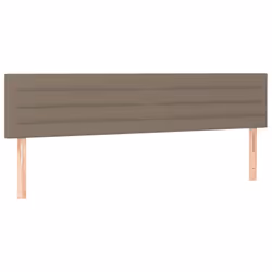 vidaXL Testiera 2 pz Tortora 90x5x78/88 cm in Tessuto - Vista aggiuntiva 2